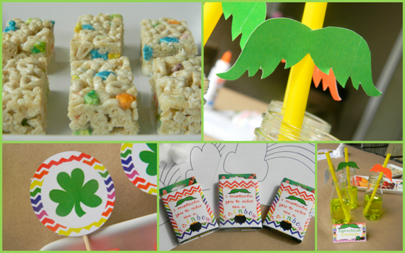 Everyday Party Magazine Color me a rainbow St. Patrick's Day Printables