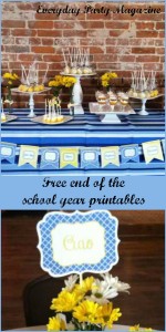 Everyday Party MagazineEnd of the School Year Free Printables