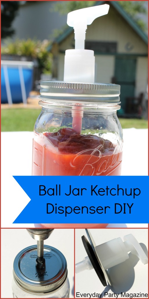 Everyday Party Magazine Ball Canning Jar Dispenser DIY
