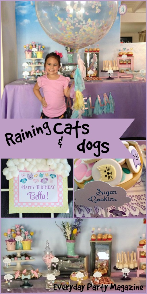Everyday Party Magazine Raining Cats and Dogs by Bellas Bakery 