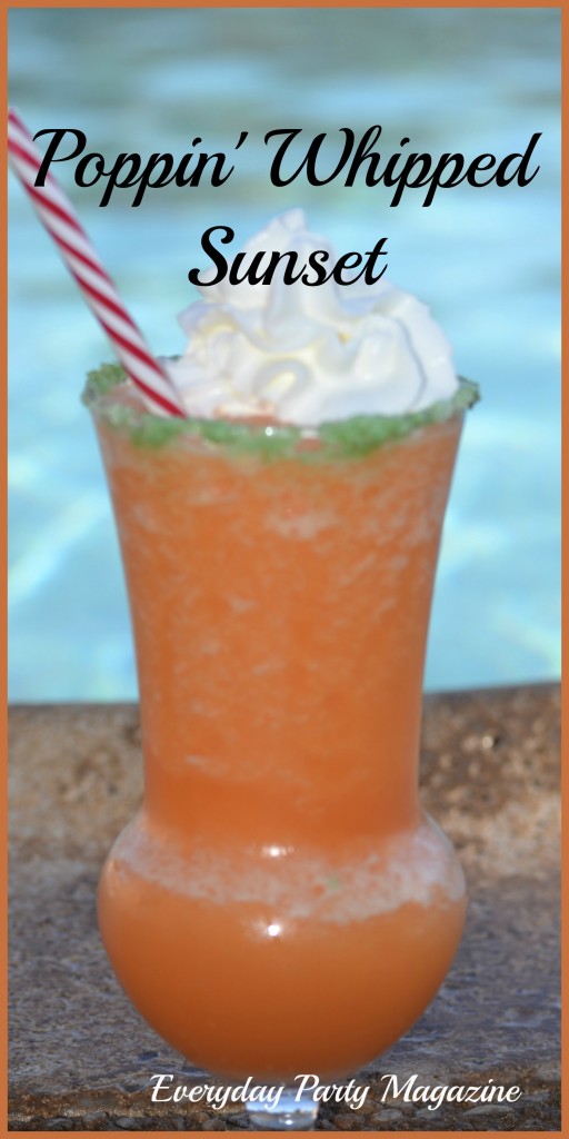 Everyday Party Magazine Poppin Whipped Sunset Cocktail