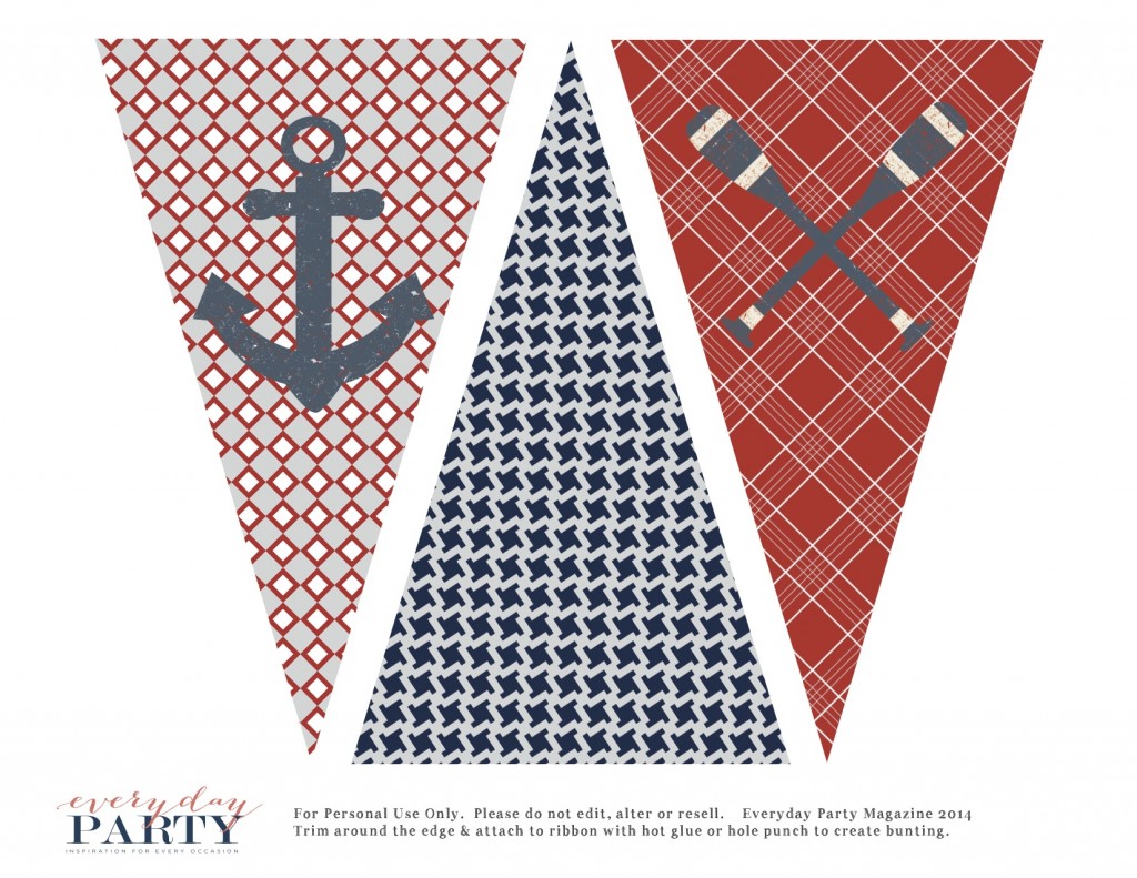 Free Nautical Party Printables - Everyday Party Magazine