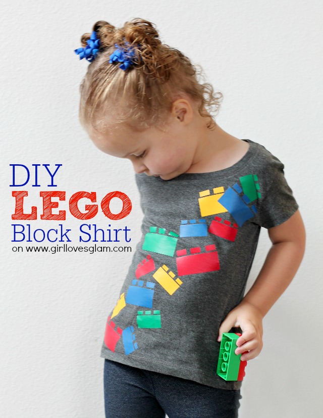 DIY Lego Block Shirt-Girl Loves Glam