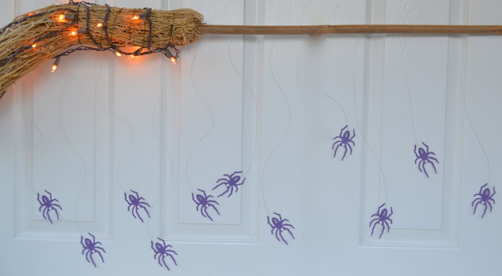 Everyday Party Magazine Witches Broom And Spider Backdrop