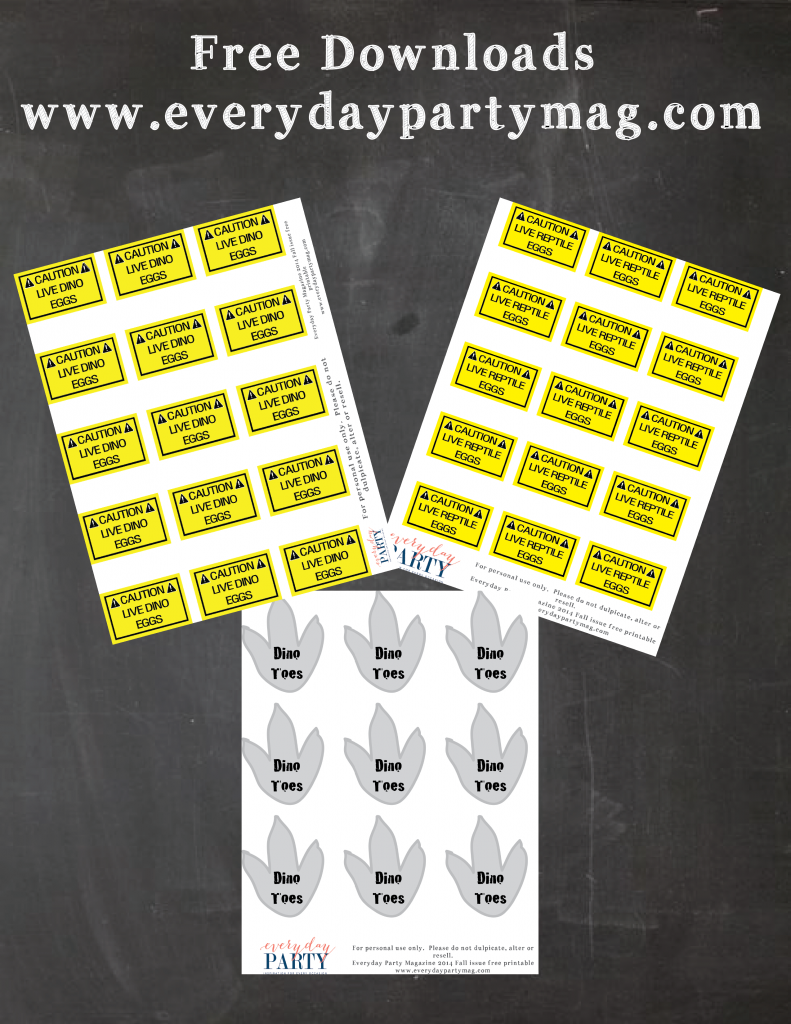 Everyday Party Magazine Free Reptile Party Printables