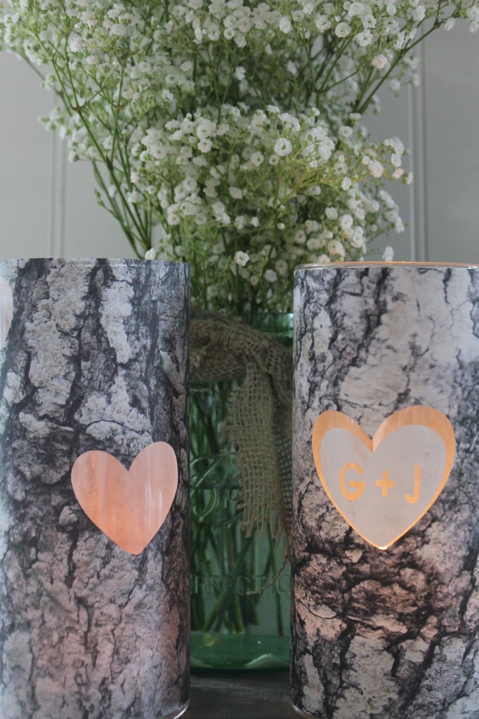 Everyday Party Magazine Woodland Centerpiece Candle Cricut Design Space Star Challenge