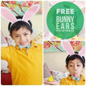 Bunny Ears Printable by Claudine Hellmuth on Everyday Party Magazine