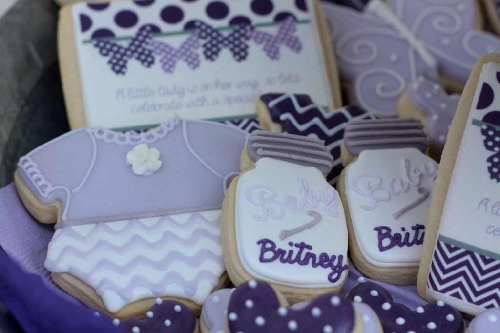 Lavender Butterfly Baby Shower by 4 Kids Cakes on Everyday Party Magazine