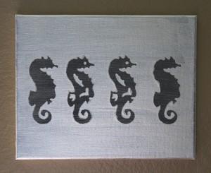 Seahorse Canvas DIY on Everyday Party Magazine