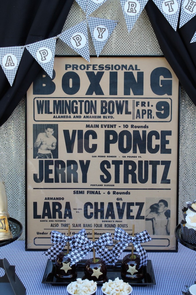 Vintage Boxing Father's Day by Laura's Little Party on Everyday Party Magazine