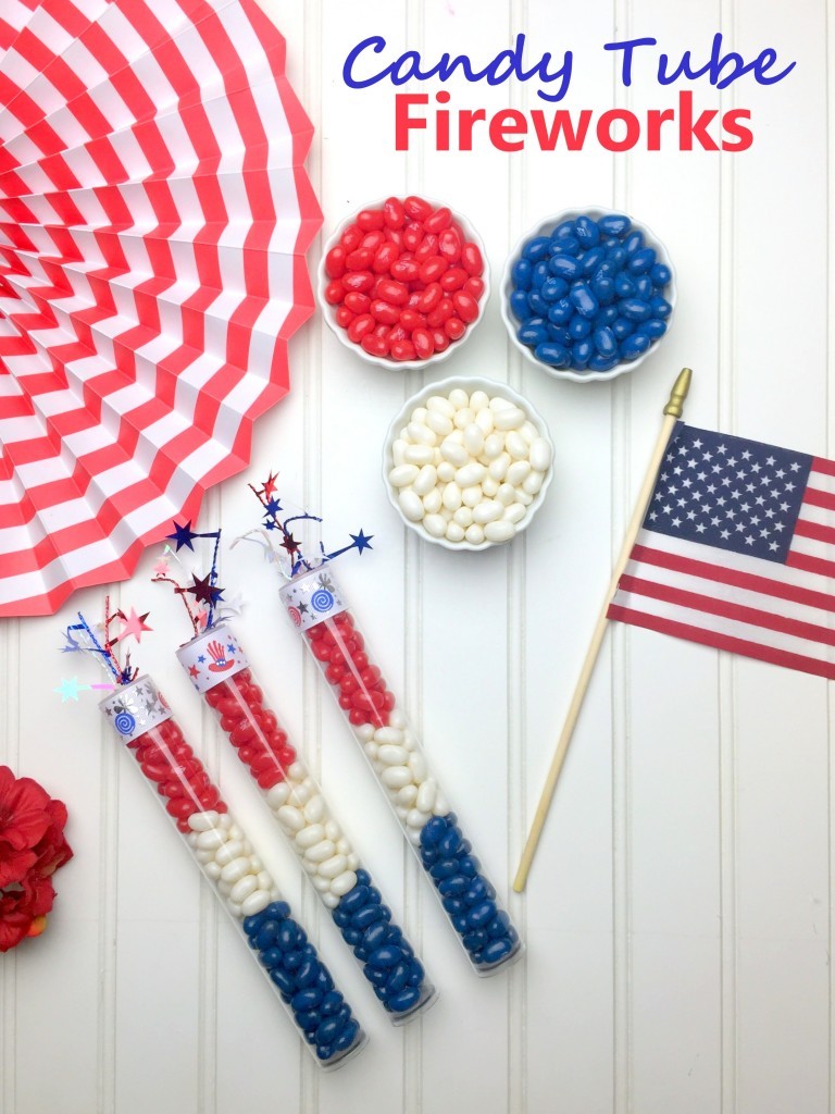 Simple 4th of July DIY's on Everyday Party Magazine Hoopla Events Firecracker Candy Tube DIY