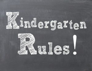 Kindergarten Rules Free Printable Back to School Everyday Party Magazine