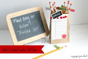 Simple Back to School Teacher Gift by DimplePrints