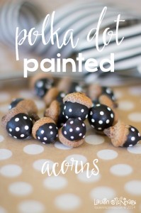 Painted Acorn Decor by Lauren McKinsey on Everyday Party Magazine