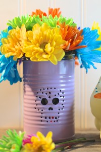 Everyday Party Magazine Sugar Skull Tin Can Candle Lantern DIY