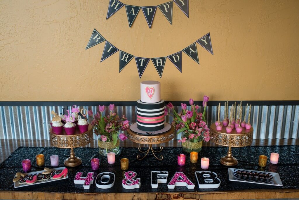 40 and Fabulous Birthday Celebration by Hoopla Events on Everyday Party Magazine