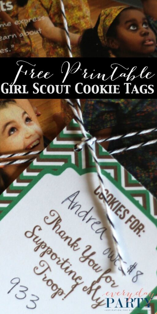 Girl Scout Cookie Tags by Two Penn Studio for Everyday Party Magazine 