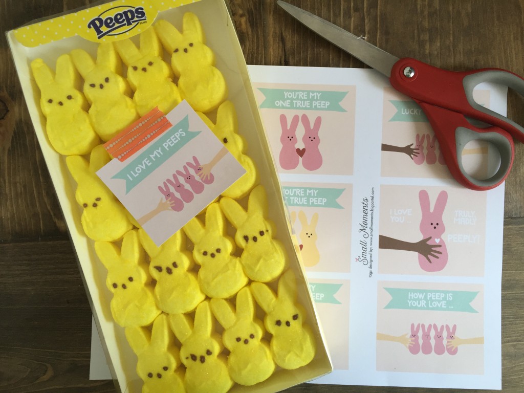 Everyday Party Magazine Free Printable Peeps Tag by Small Moments Designs