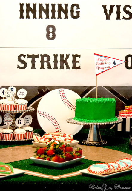 Everyday Party Magazine Vintage Baseball Party by BellaGrey Designs