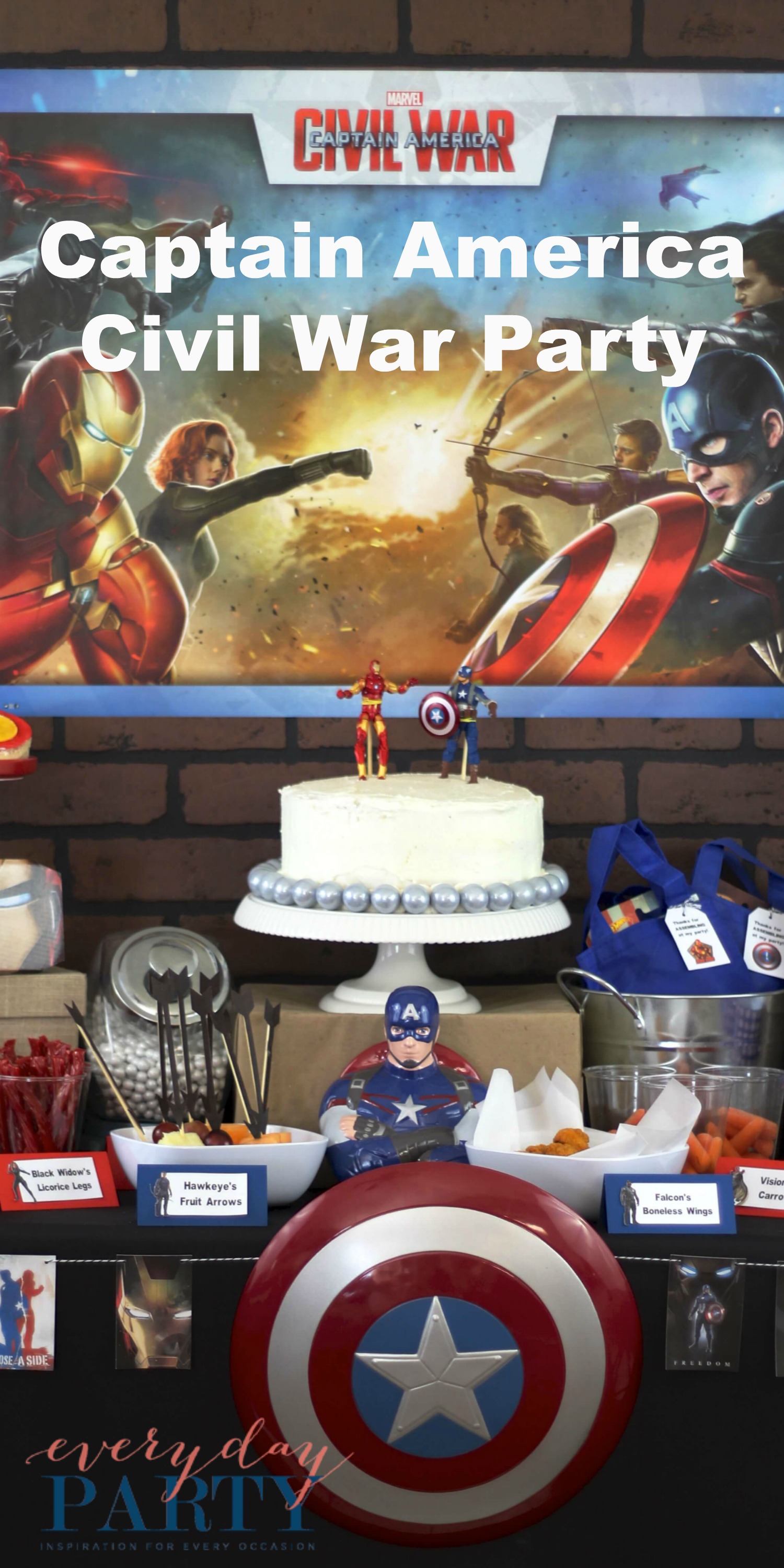Everyday Party Magazine Captain America Civil War Party 
