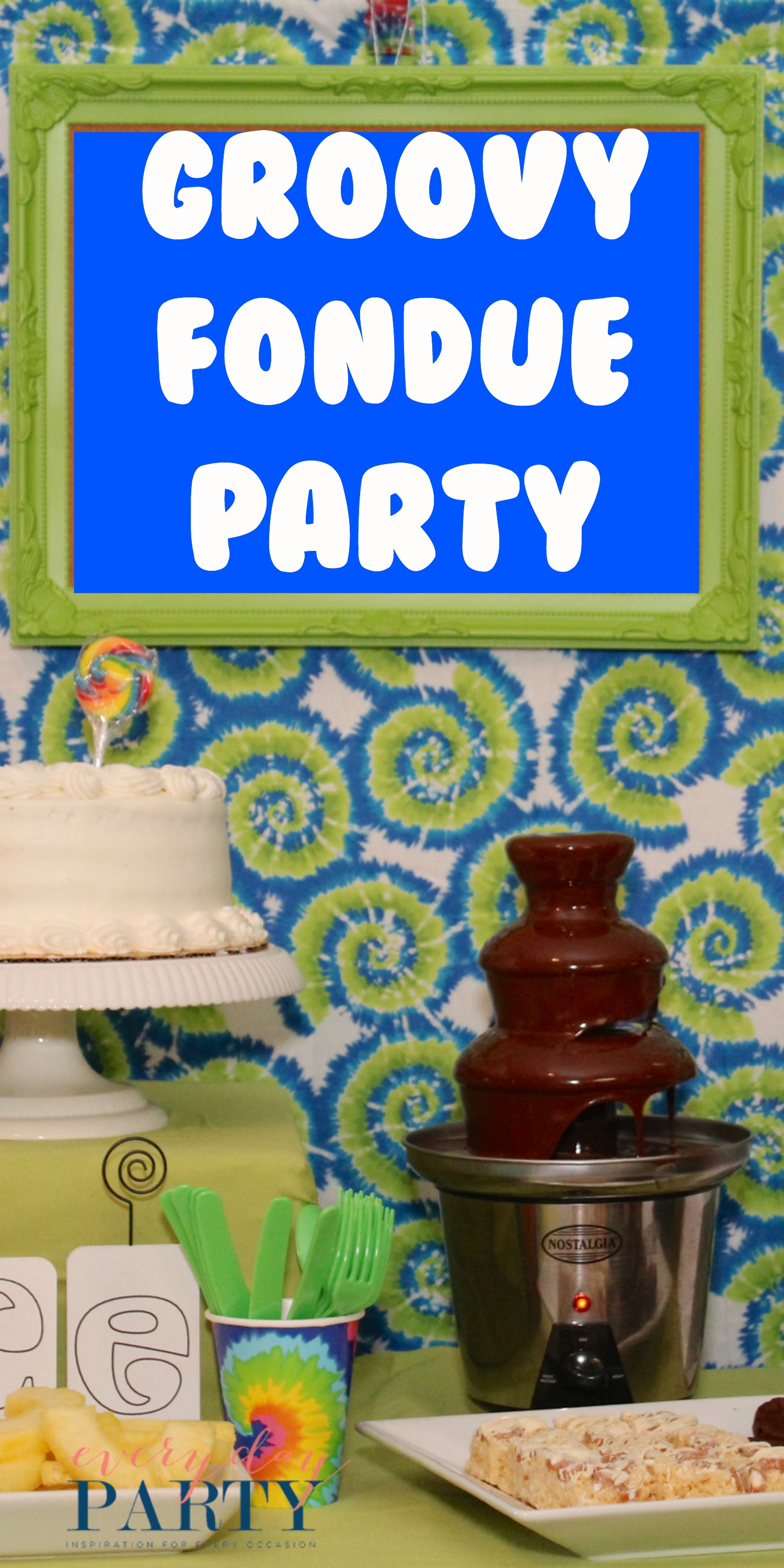 Everyday Party Magazine Groovy Fondue Party 