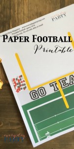 Everyday Party Magazine Paper Football Printable