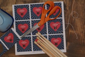 My Heart Beats for You Printable Tags