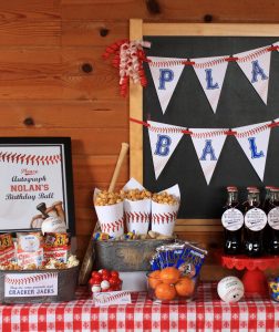 Everyday Party Magazine Let's Play Ball Printable Baseball Signs by Custom Mae'd
