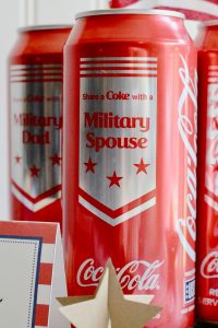 USO, Coca-Cola, Party in a Box, Patriotic, 4th of July, Red White and Blue