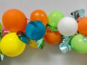 DIY, Balloon Garland, Plumeria, Luau, Cricut, Everyday Party Magazine