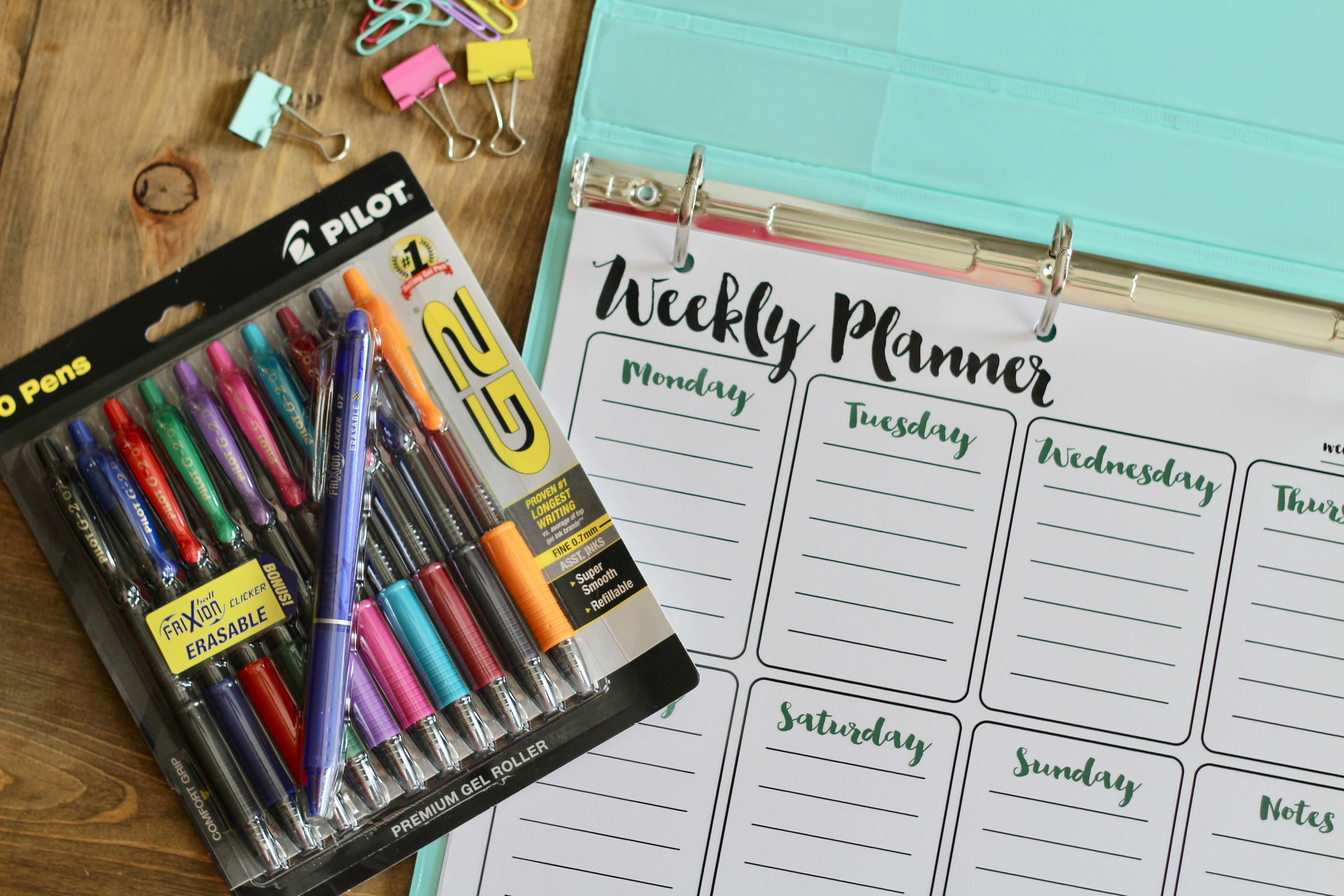 Everyday Party Magazine Printable Weekly Planner, Free Printables, Calendar, Day Planner