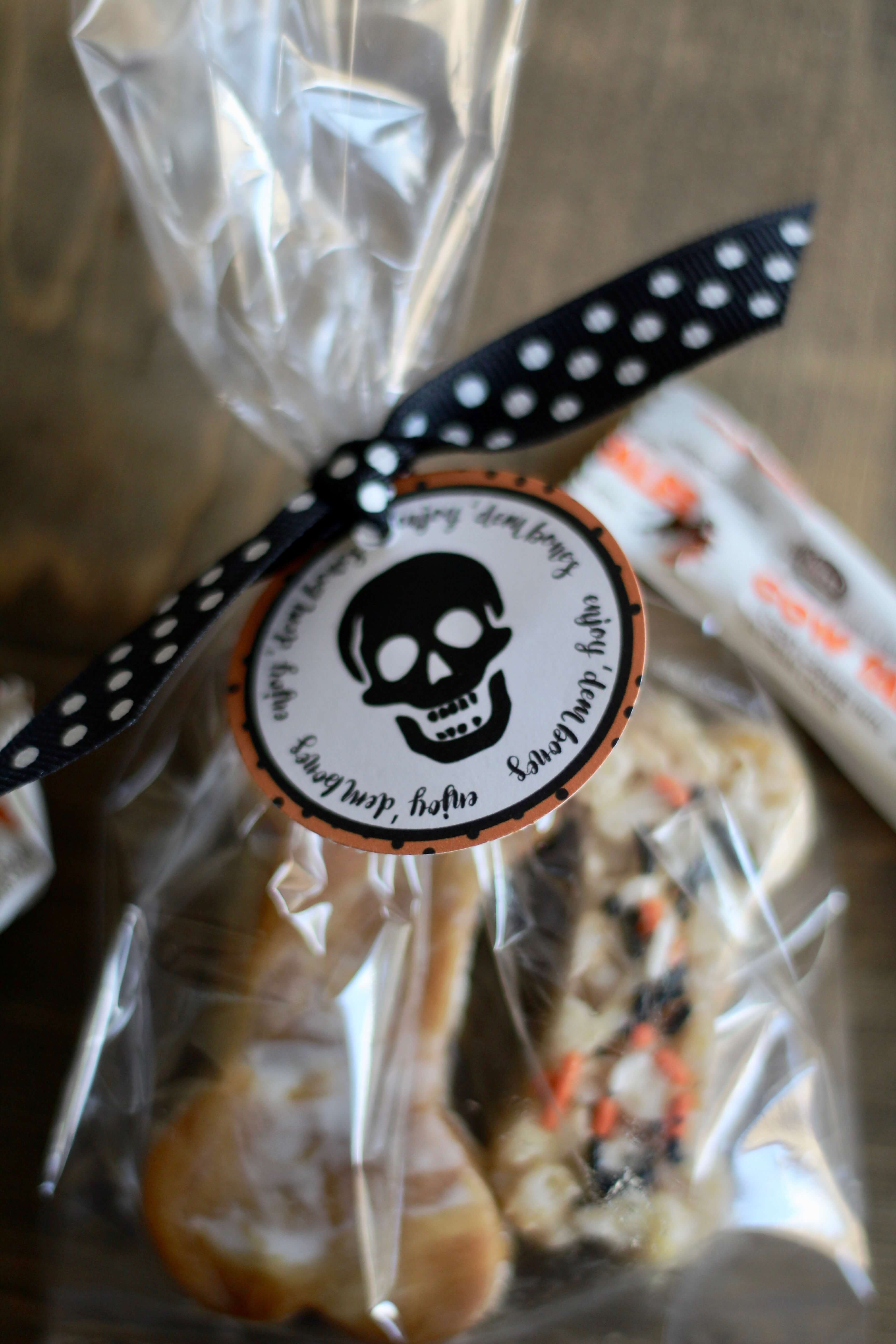 Everyday Party Magazine Halloween Bone Treats with Cow Tales Minis 