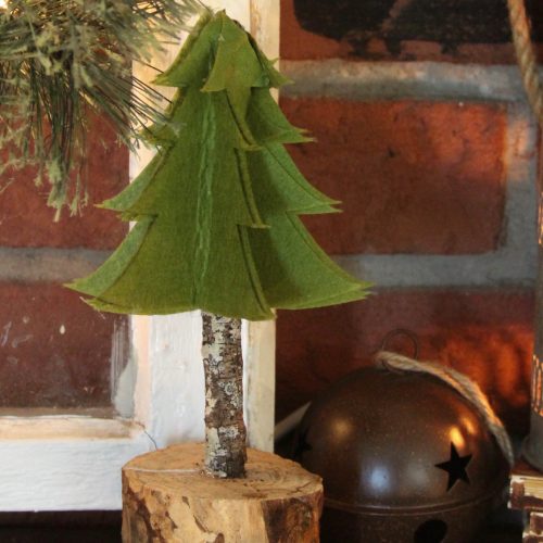 Everyday Party Magazine DIY Rustic Felt Christmas Tree