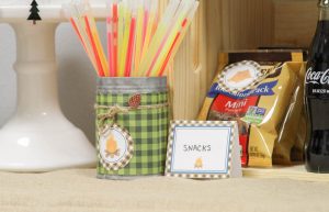 Everyday Party Magazine Plaid Camping Party #CampingParty #Plaid #Rustic #KidsParty