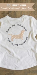 Everyday Party Magazine Simple T-Shirt DIY with Cricut Patterned Iron On #CricutMade #DIYShirt #ThatsDarling #Dogs #PolkaDots