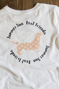 Everyday Party Magazine Simple T-Shirt DIY with Cricut Patterned Iron On #CricutMade #DIYShirt #ThatsDarling #Dogs #PolkaDots