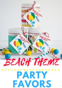 beach theme party favors ideas