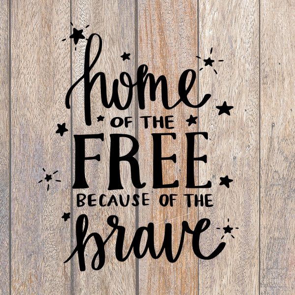Free Free 222 Patriotic Home Of The Free Because Of The Brave Svg SVG PNG EPS DXF File
