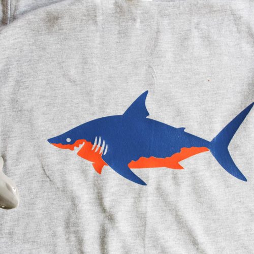 Everyday Party Magazine Shark Week Shirt DIY #SharkWeek #SharkShirt #CricutMade #DIY #Shirts