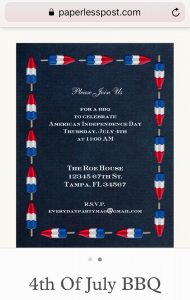 Everyday Party Magazine Simple Party Invitations #PaperlessPost #PartyInvitations #4thOfJuly