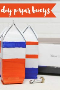 Everyday Party Magazine Simple Paper Lanterns with the Cricut Scoring Wheel #Cricut #CricutMaker #DIY #SharkWeek