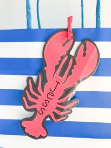 Everyday Party Magazine Laminated Bag Tag DIY #Xyron #Ad #Lobster #Seaside #DIY