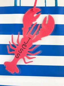 Everyday Party Magazine Laminated Bag Tag DIY #Xyron #Ad #Lobster #Seaside #DIY