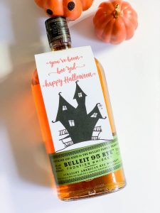 Halloween Printable Tag Bourbon