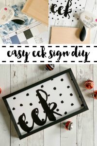 Eek Sign DIY Xyron Teresa Collins Paper