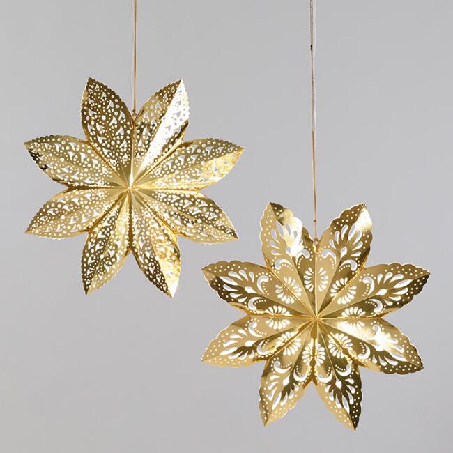 Gold Paper Lanterns
