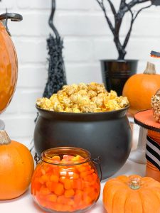 Candy Corns Pumpkin Cauldron