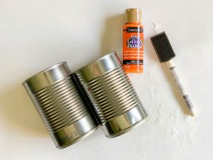 Tin Cans Paint Paint Brush