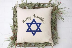 Star of David Hanukkah Pillow