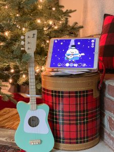 Guitar iPad plaid cooler Christmas tree